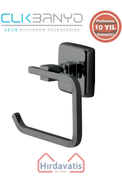 ÇELİK BANYO Paslanmaz Pirinç Kumru Açık Kağıtlık Mat Siyah ürün görseli