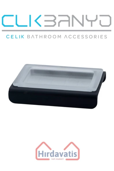 ÇELİK BANYO Paris DKP Setüstü Sabunluk Mat Siyah ürün görseli