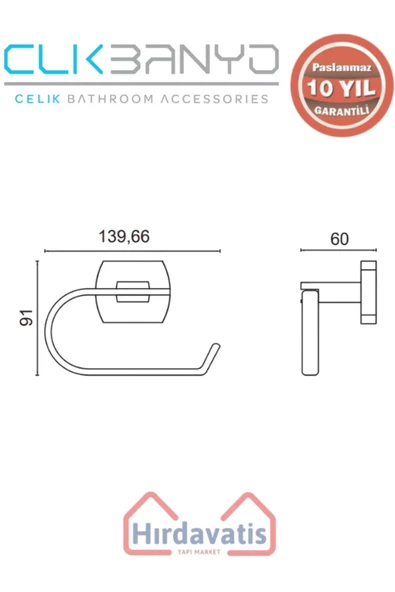 ÇELİK BANYO Paslanmaz Pirinç Milano Açık Kağıtlık Altın Sarı Gold - Resim 2