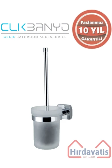 ÇELİK BANYO Paslanmaz Pirinç Milano Montajlı Klozet Fırçalık ürün görseli