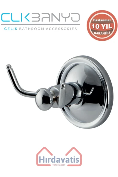 ÇELİK BANYO Paslanmaz Pirinç Bella Çatal Bornozluk ürün görseli