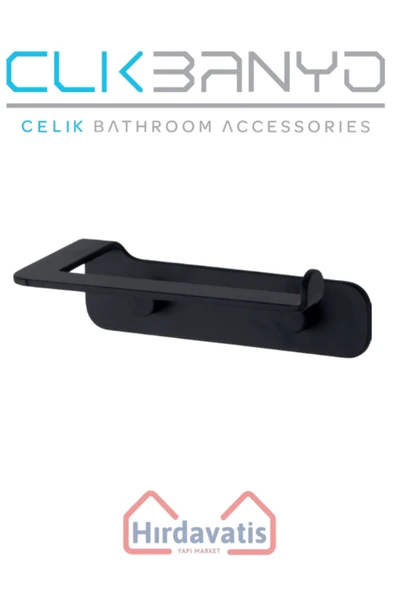 ÇELİK BANYO Paris DKP Kağıtlık Mat Siyah - Resim 3