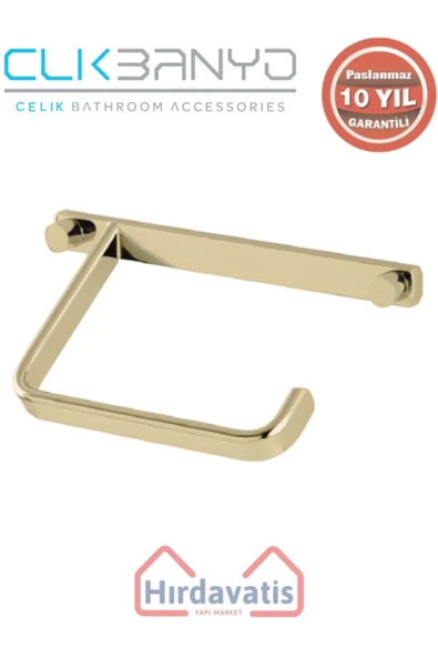 ÇELİK BANYO Paslanmaz Pirinç Mercan Açık Kağıtlık Altın Sarı Gold ürün görseli