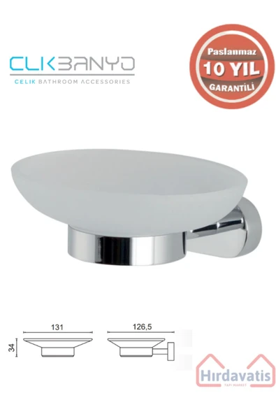 ÇELİK BANYO Zirve Sabunluk Pirinç Malzeme ( 10 Yıl Garantili ) ürün görseli