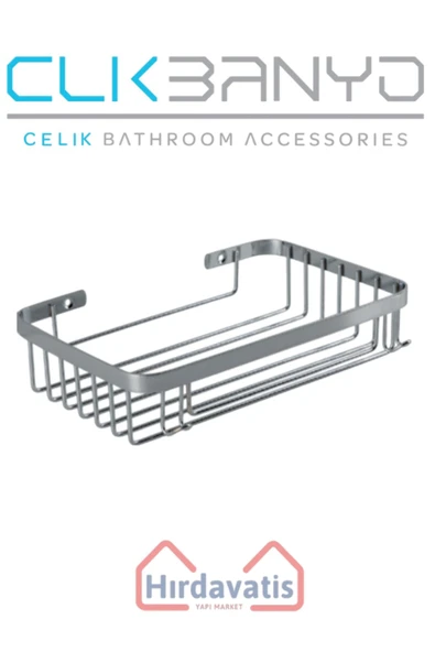 ÇELİK BANYO Taci 304 Tekli 23x15cm Sabunluk Şampuanlık Ve Köşe Süngerlik - Resim 3