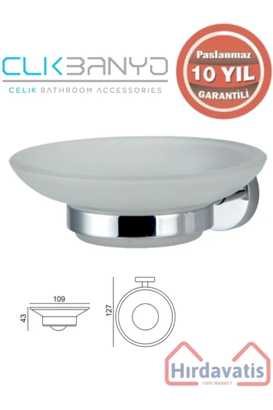 ÇELİK BANYO Paslanmaz Pirinç Eser Sabunluk ürün görseli