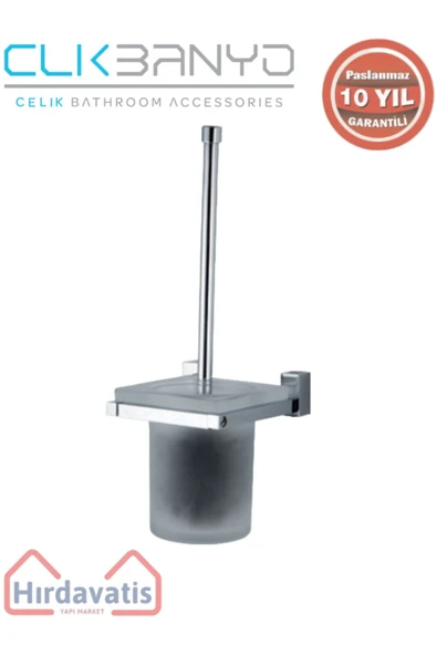 ÇELİK BANYO Paslanmaz Pirinç Swwor Montajlı Klozet Fırçalık ürün görseli