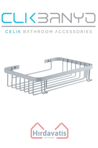 ÇELİK BANYO Tekli Metal Taci 23x15 Sabunluk Şampuanlık Ve Köşe Süngerlik - Resim 3