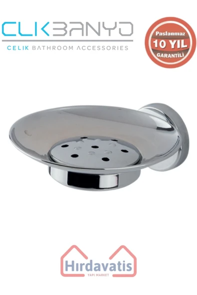 ÇELİK BANYO Paslanmaz Pirinç Dilek Süzgeç Montajlı Sabunluk ürün görseli