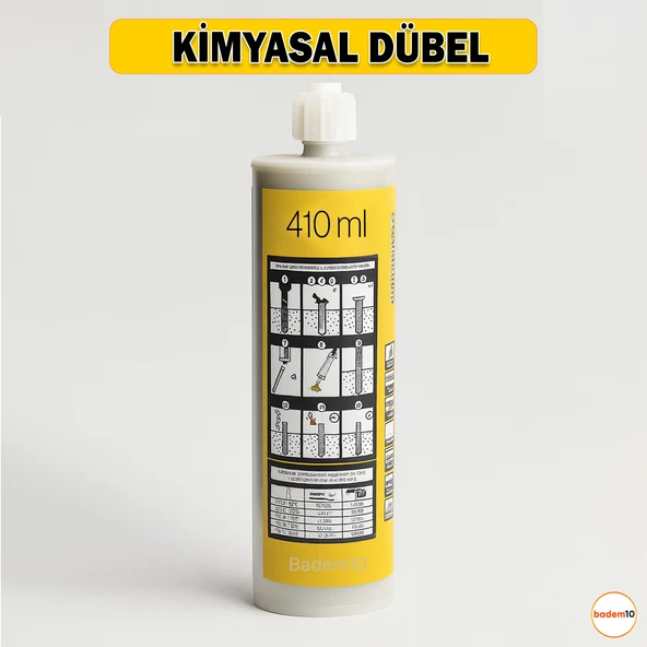 410 ml Polyester Bazlı Bileşenli Kimyasal Dübel İç Dış Mekan Ankraj Malzemesi Beton Dübel Sıvı Çivi ürün görseli