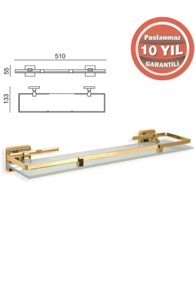ÇELİK BANYO KU10-005.1 KUMRU ETAJER SARI ürün görseli