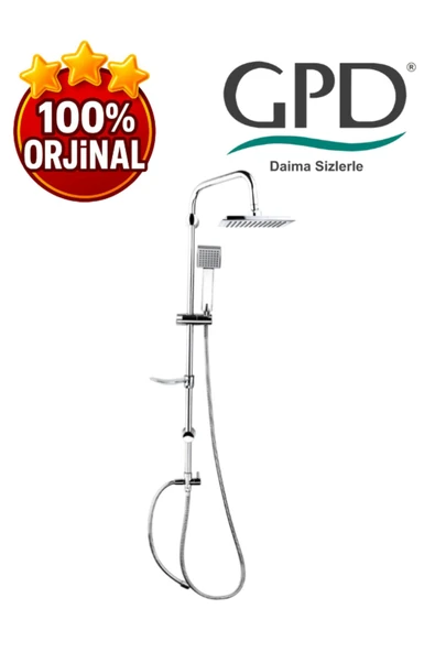GPD DST19-3 Yönlendiricili Duş Seti (Tek Fonksiyonlu El Duşu + 200X200) - 6