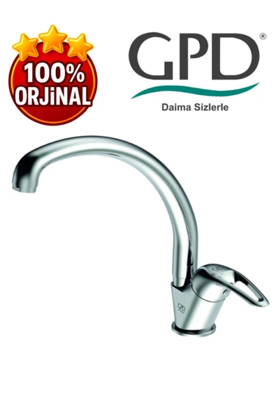 GPD MTE120 -Adrio Serisi-Tek Gövde Evye Mutfak Bataryası-GPD