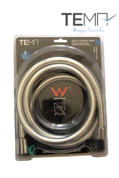 HIRDAVATİS YAPI MARKET Tema Silver Duş Spirali Pvc Duş Spiral Hortum Dönerli - 2