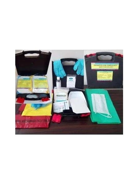 Enfeksiyöz Atık Temizlik Kiti ( 4 kullanım) (Body fluid spill kit TdrTR
