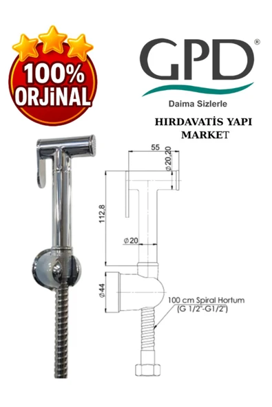 GPD STS04 Sprey Taharet Seti (Redüksiyonsuz) - 3