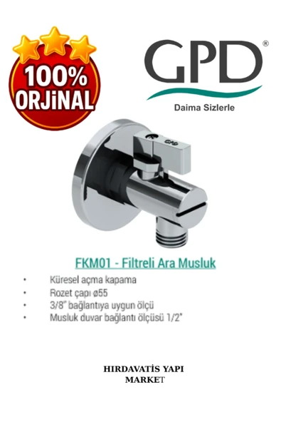 GPD FKM01 Filtreli Ara Musluk - 4