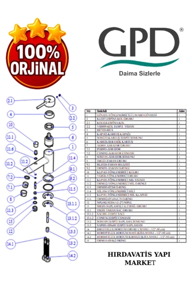 GPD Espina MTK70 Tek Gövde Küvet Bataryası - 5