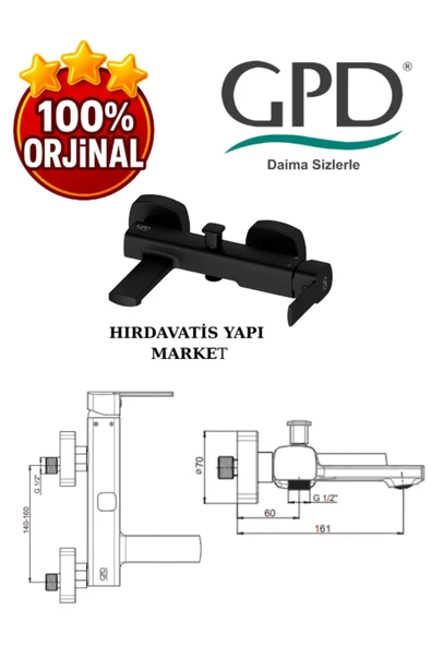 GPD Pedra MBB160-S Banyo Bataryası - 3