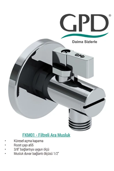 HIRDAVATİS YAPI MARKET GPD Filitreli Taharet Ara Musluk Taharet Musluğu Rozetli