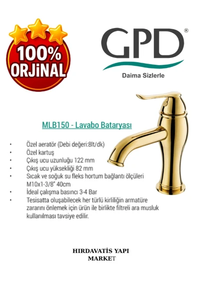 GPD Tauro MLB150-A Lavabo Bataryası - 4