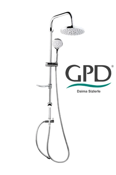 GPD DST19-2 Yönlendiricili Duş Seti (3 Fonksiyonlu El Duşu + Ø200) - 6