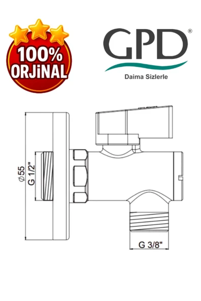 GPD FKM01 Filtreli Ara Musluk - 2