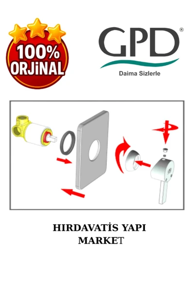 GPD Adrio MAD120 Ankastre Duş Bataryası - 3