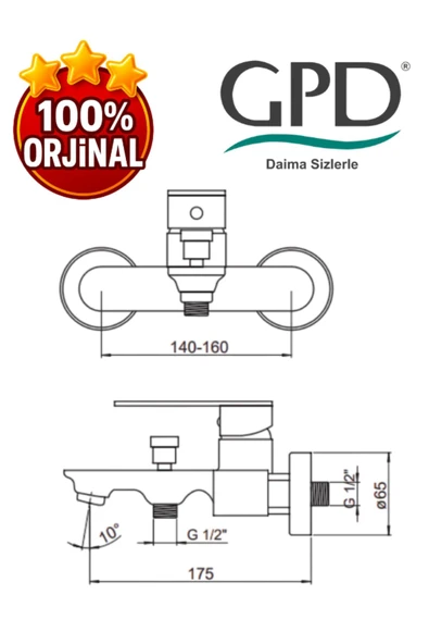 GPD Provido MBB155-A Banyo Bataryası - 2