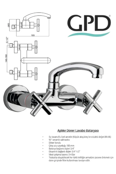 GPD NİNO DUVARDAN BATARYA SETİ - 3