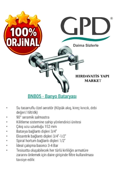 GPD Nino BNB05 Banyo Bataryası - 4