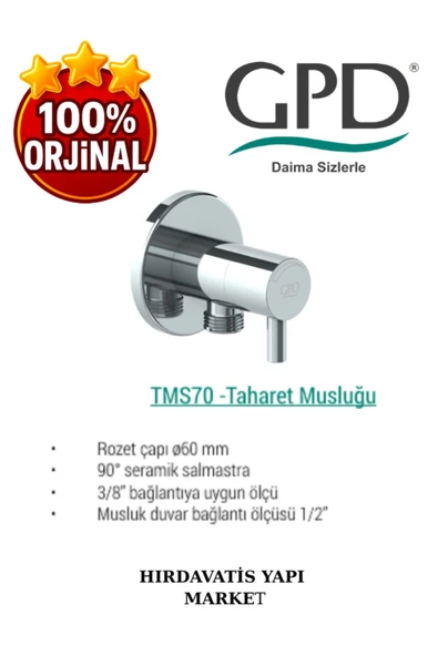 GPD Espina TMS70 Taharet Musluğu - 4