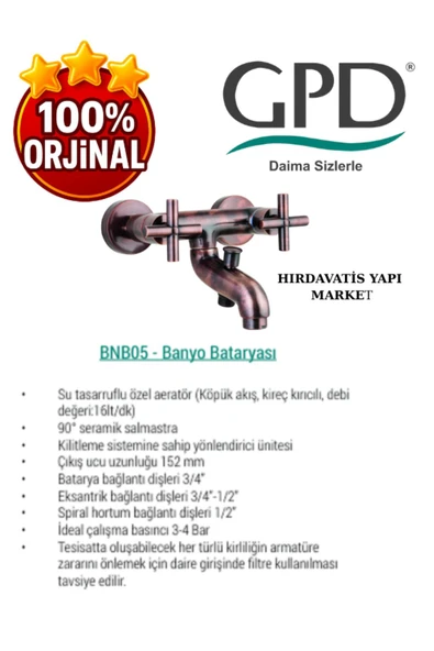 GPD Nino BNB05-B Banyo Bataryası - 4