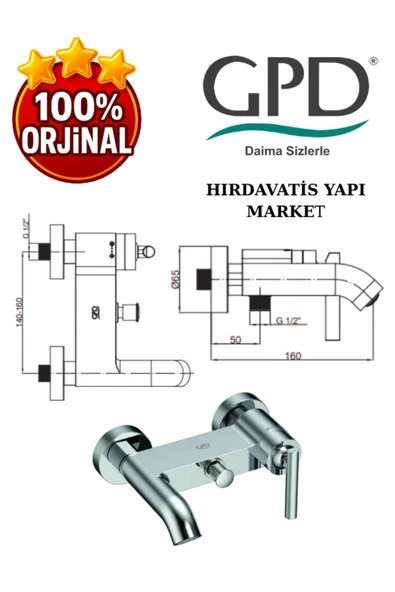GPD Frezia MBB100 Banyo Bataryası - 3