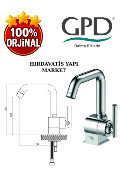 GPD Frezia MLB100 Lavabo Bataryası - 3