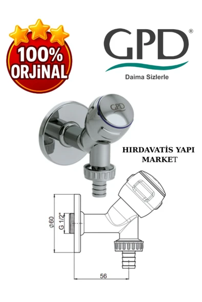 GPD CMS30 Çamaşır Musluk - 3