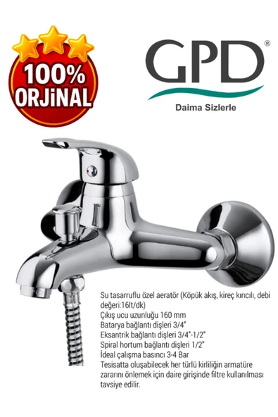 GPD MBB120-Adrio Serisi-Banyo Bataryası-GPD - 3