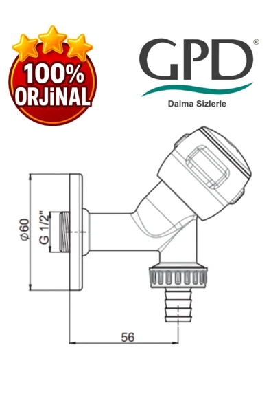 GPD CMS30 Çamaşır Musluk - 2
