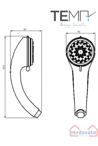 Tema CLASSİC ASKILI DUŞ SETİ 3 FONKSİYONLU - 2