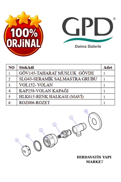 GPD TMS30 Taharet Musluğu - 5