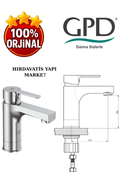 GPD Solus MLB56 Yükselticili Lavabo Bataryası - 3