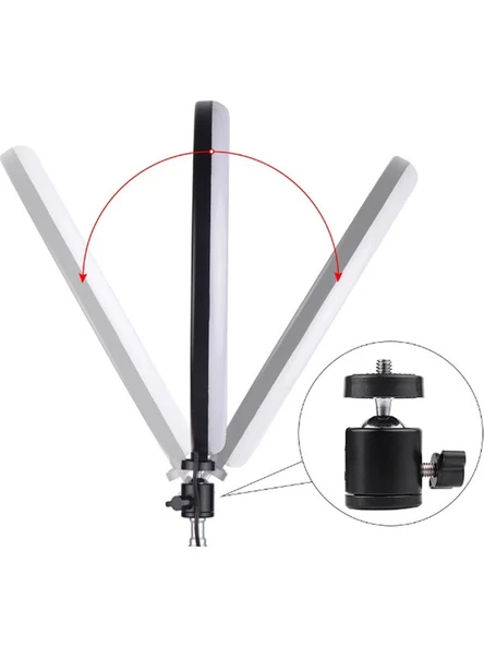 Soft Ring Light MJ33 13" 33CM Rgb LED Halka Işık Tripodlu Selfie Işığı - Resim 3
