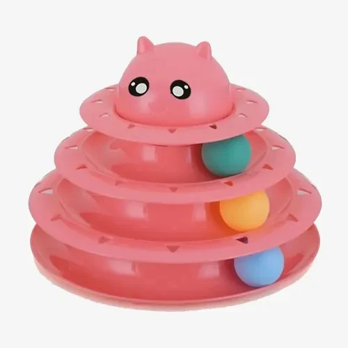 3 Katlı Kedi Oyuncağı Kedi Başlıklı - 2
