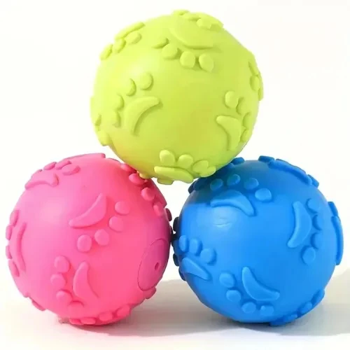 Köpek Isırma Topu Pati Desenli