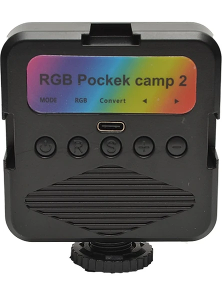 Dp Ay-83 Rgb LED Işık Şarjlı Youtuber Selfie Canlı Yayın Işığı LED Işık - Resim 2