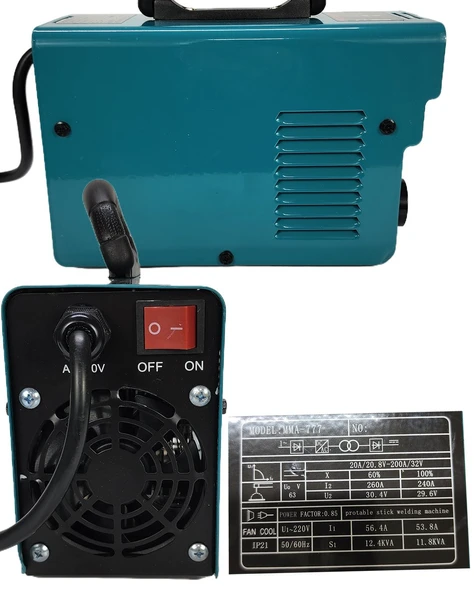 Elektrikli 5 Lİ Grup Set (4 lü Makine Seti Kırıcı Delici, 13mm Darbeli Vidalama Matkap, 125mm Avuç Taşlama, Dekupaj Testere + MMA777 İnverter Kaynak Makinesi) EEA433 - 9