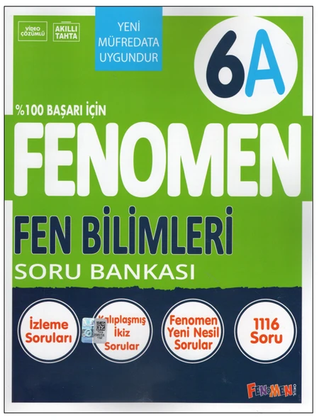 Fenomen 6.Sınıf 6A Fen Bilimleri Soru Bankası