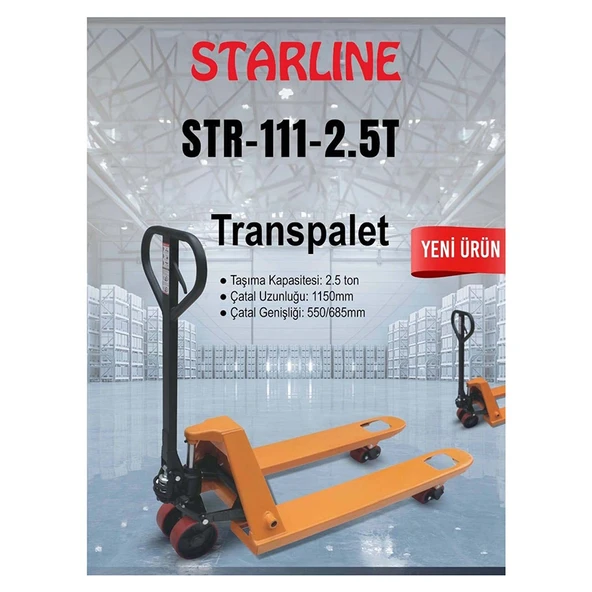 Starline STR-111 2,5 Ton Transpalet - 1