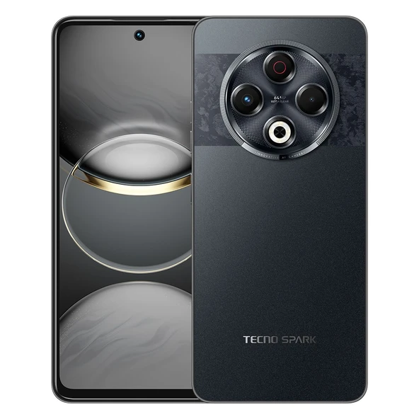 Tecno Spark 30 8 GB 256 GB (Tecno Türkiye Garantili) Siyah 256 GB ürün görseli 1