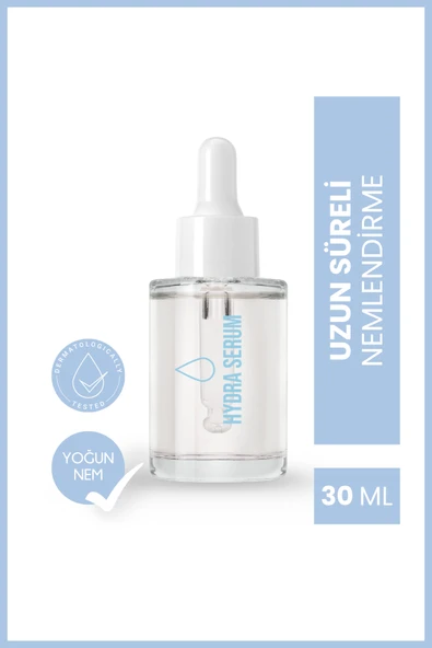 Hydra Yüz Serumu | Yoğun Nem & Pürüzsüzlük – Ectoin & Hyaluronik Asit İçerikli